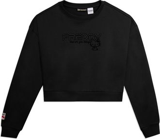 Freddy Felpa cropped girocollo con logo borchie Hello Kitty
