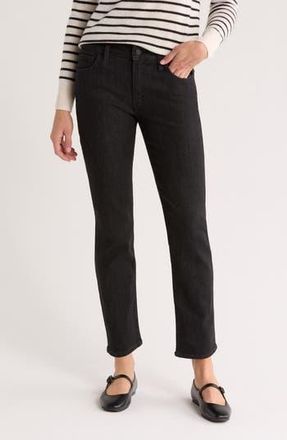 Joe's Mid Rise Straight Leg Ankle Jeans in Black Rinse at Nordstrom Rack, Size 23