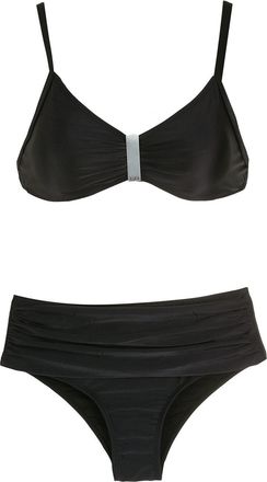 Lygia & Nanny Anne ruched bikini - women - Spandex/Elastane/Polyamide - 44 - Black