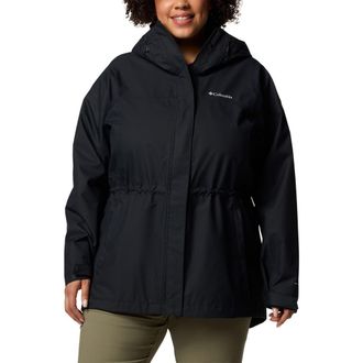 Columbia Hikebound II Long Waterproof Jacket in Black at Nordstrom, Size 1X