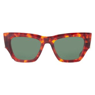 Valentino SETTE Green Cat Eye Ladies Sunglasses VLS-166 B 52