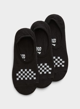 Vans Womens Classic black ped socks 3-pack
