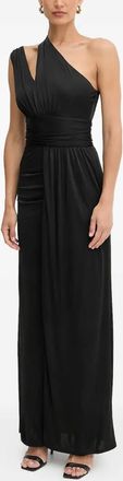 Marciano one-shoulder split maxi dress - Black