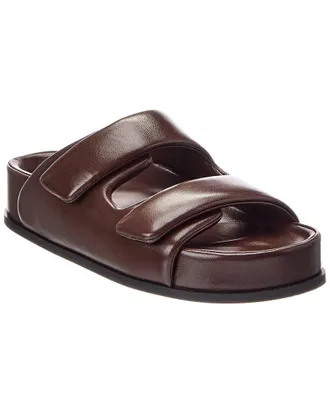 Valentino Leather Slide Sandal