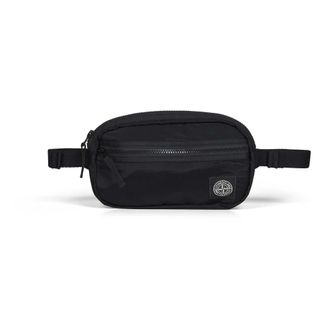 Stone Island Logo Patch Belt Bag - male - Stone Island - Bum Bags - Black - ONE SIZE - Bags