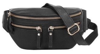 Betty Barclay G&uuml;rteltasche BETTY BARCLAY, Damen, Gr. B/H/T: 25cm x 13cm x 7cm onesize, schwarz, Leder, Strukturmuster, Taschen G&uuml;rteltasche, echt Leder