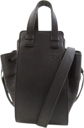 Loewe Pre-owned Canvas Schoudertas - Dames - Vintage Handtas - Zwart - ONE Size - Leer - Vintage