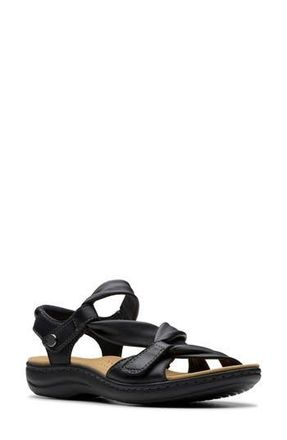 Clarks Laurieann Bell Sandal in Black Leather at Nordstrom Rack, Size 8.5