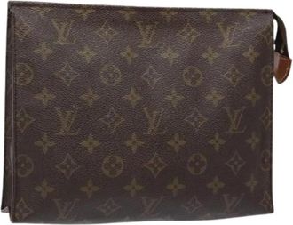 Louis Vuitton Pre-owned Clutches, female, Brown, Size: ONE SIZE Pre-owned Vintage Canvas Clutch