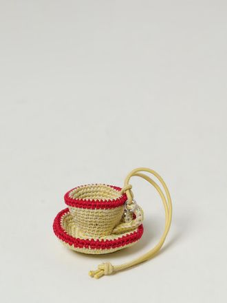 J.W.Anderson Portachiavi Teacup JW Anderson in cotone crochet e pelle