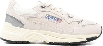 Autry Beige Lace Up Sneakers