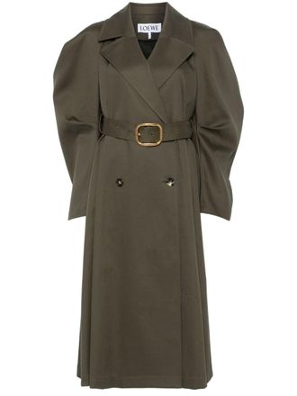 Loewe Trenchcoat met ceintuur - Groen