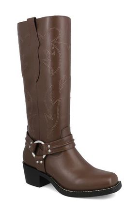 Mia Diego Harness Boot in Brown at Nordstrom, Size 10