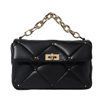 Valentino Garavani Handbags, female, Black, ONE SIZE, Quilted Shoulder Bag with Chain Handle