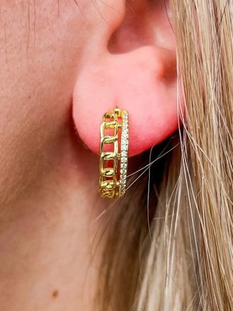 Vintage Havana Womens Lets See A Show Earrings In Gold