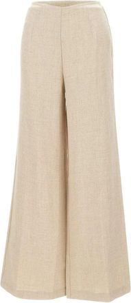 Faithfull The Brand Jean Pant - Dames - Wijde Broeken - Beige - L - Linnen - Broeken