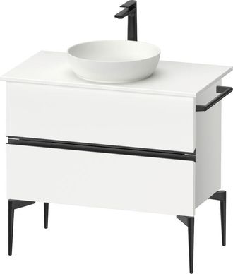 Duravit Duravit - Sivida Consola Mueble Bajo Lavabo, 2 Cajones, Tirador
