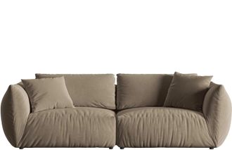 MICADONI Modulares 4-Sitzer Design Sofa Chris - Samtbezug
