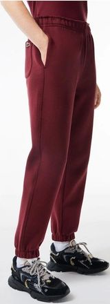 Lacoste Womens Piqu&eacute; Sweatpants - Red - Size: 14