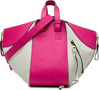 Loewe Pre-owned Loewe Small Bicolor Calfskin Hammock Bag Ladies GY04Z11STBUDBIRG