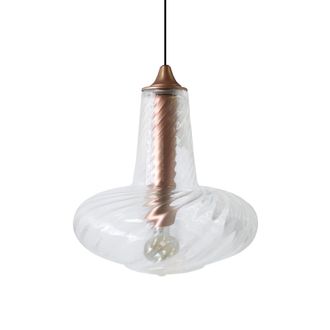 Tosel Suspensi&oacute;n vidrio cobre D30 cm