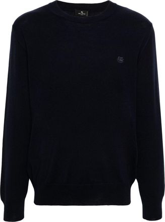 Etro wool jacquard sweater - men - Wool - L - Blue