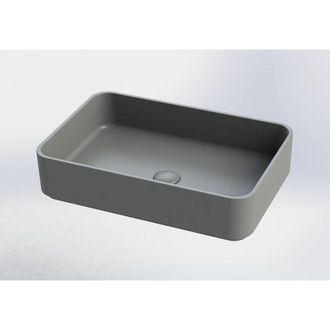 Royal Plaza Royal plaza Cinea opzetwastafel 56,5x37,5cm z/kr.gat z/overl beton gr