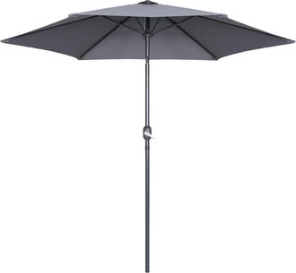 Oviala Sombrilla recta inclinable con manivela (3 m) Matera