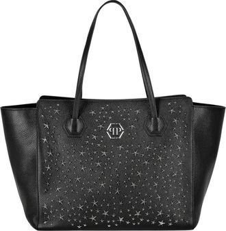 Philipp Plein Dames, Tassen, Zwart, Maat: ONE Size Katoen