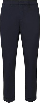 Fay Blauwe Slim Fit Broek - Heren - Nette broeken - Blauw - W33 - Broeken
