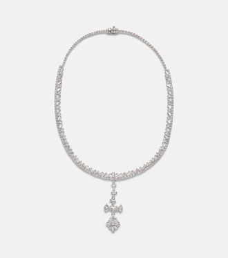 Yeprem Y-Couture 18kt white gold pendant necklace with diamonds