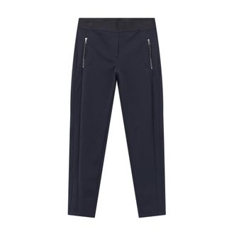 Raffaello Rossi Slim-fit broek - Dames - Broeken - Blauw - Maat: XS Zijde