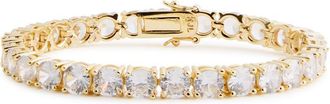 Kenneth Jay Lane CZ BY Kenneth Jay Lane Statement Tennis Crystal-embellished Bracelet - Gold - One Size