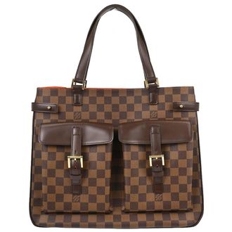 Louis Vuitton Uzes Damier Brown Canvas Handbag (Pre-Owned)