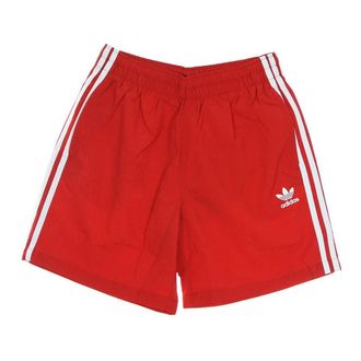 adidas 3-Stripes Zwemshorts Rood - Heren - Badpakken - Rood - S - Polyester - Fitness