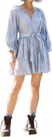 The Great. Coast Walk Mini Dress In Blue