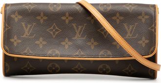 Louis Vuitton Pre-owned Womens Monogram Pochette Twin Gm - Brown Textile - One Size