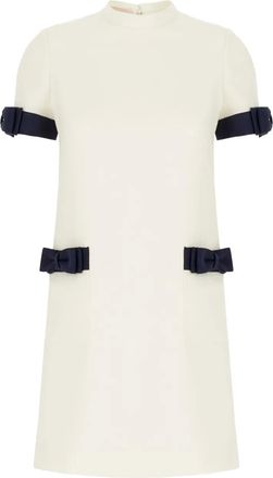 Valentino Garavani Abito corto con fiocco - Bianco