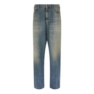 Bode Feather Runner Trousers - male - Bode - Loose Fit Jeans - Blue - W34 - Jeans