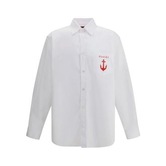 Gucci Sophisticated Cotton Shirt with Patch Pocket