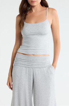 Lunya Rib Knit Modal Camisole in Napping Dove Heather at Nordstrom, Size X-Large