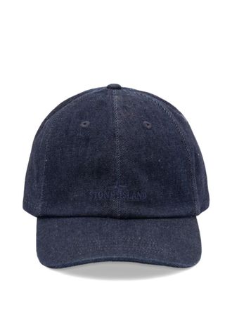 Stone Island Blue Logo Baseball Hat
