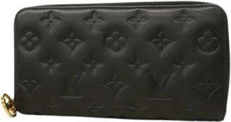 Louis Vuitton Pre-owned Wallets, female, Black, Size: ONE SIZE Pre-owned Long wallet (bi-fold)