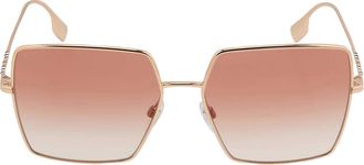Burberry Daphne Gradient Pink Square Ladies Sunglasses BE3133 133713 58