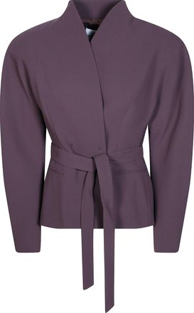 Andamane Margaux Rounded Shoulder Belted Blazer