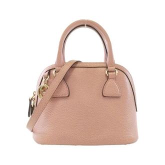 Gucci Pre-owned Leren Schoudertas - Dames - Pre-owned - Roze - Maat: ONE Size Leer