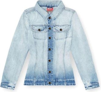 Diesel De-Katerin-S Jas - Dames - Spijkerjassen - Blauw - L - Denim - Jassen
