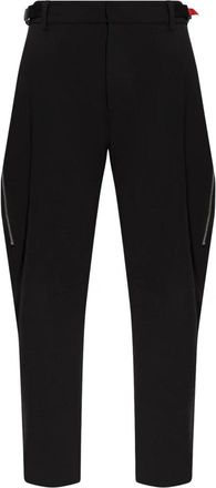Dsquared2 Rechte broek - Heren - Straight fit broeken - Zwart - XL - Wol - Broeken