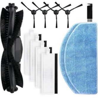OEM Repuestos Compatibles Con Las Aspiradoras Robot Honiture G20 / G20 Pro, Que Incluyen 1 Cepillo Giratorio, 4 Cepillos Laterales, 4 Filtros Hepa Y 2 Mop