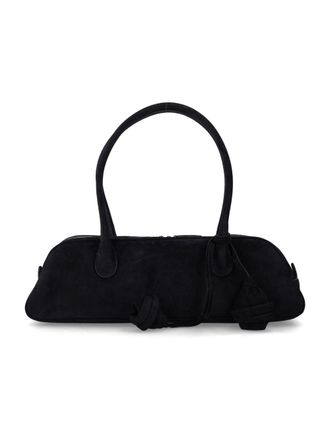 Magda Butrym Brigitte Trapeze Suede Flower Handbag